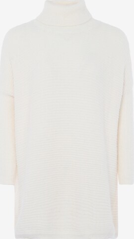 Poomi Sweater in White: front