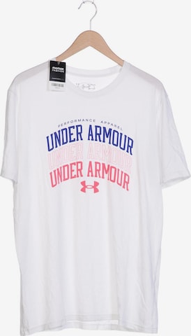 UNDER ARMOUR Shirt in XL in White: front