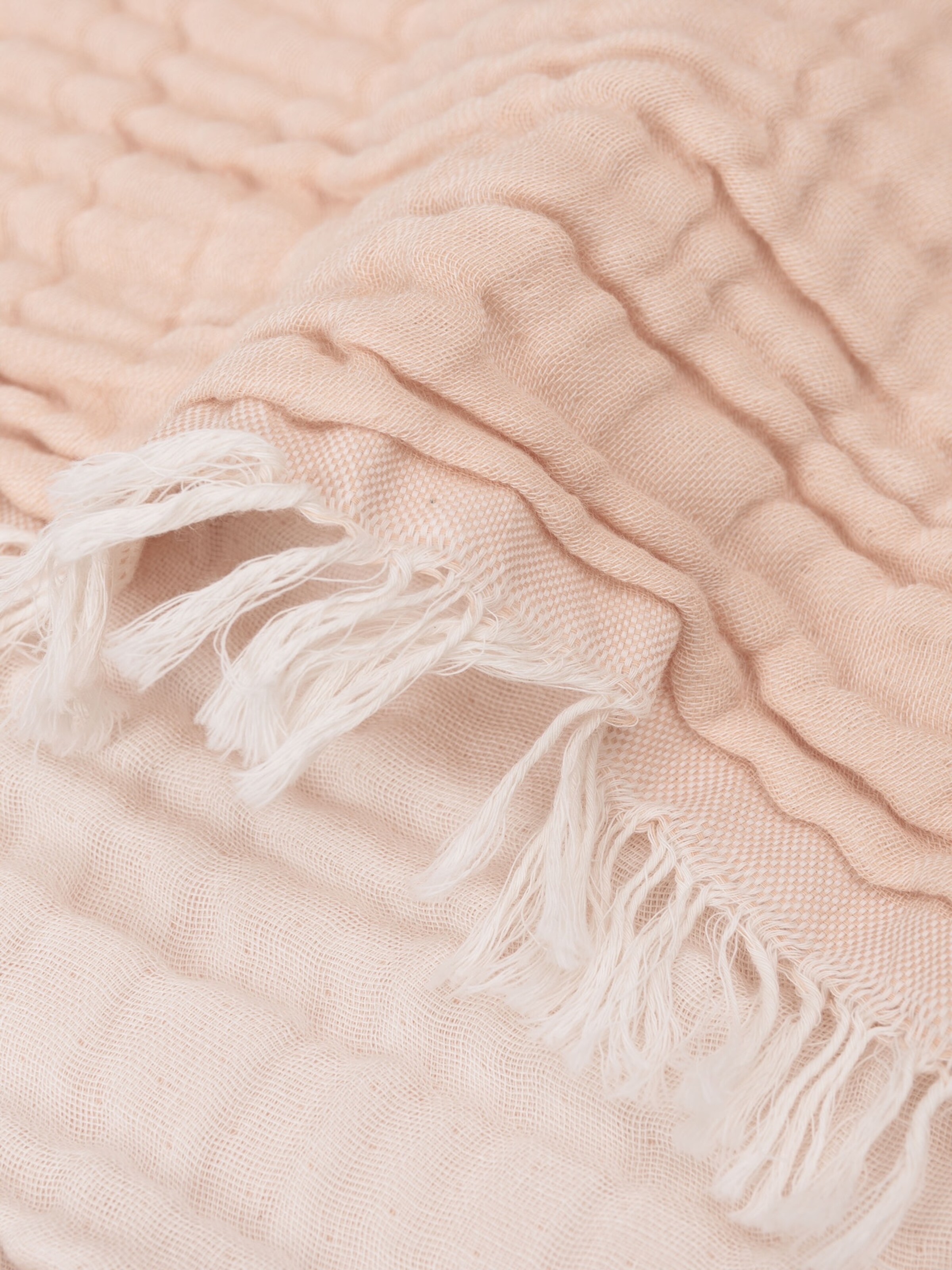 Couverture de bébé 'Wiege Fringe' Jollein en rose