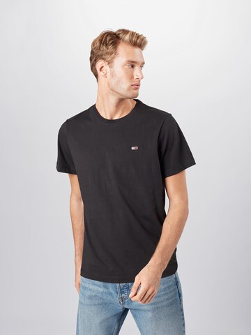 Tommy Jeans Regular fit Shirt in Zwart: voorkant