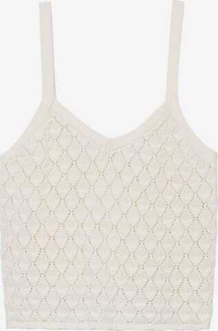MANGO Knitted Top 'ELIPTIC' in Pink: front