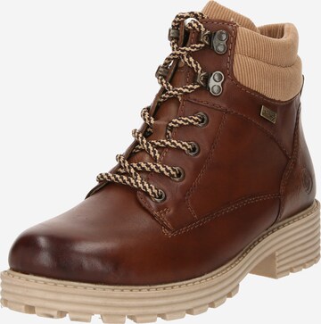 REMONTE Lace-Up Ankle Boots in Brown: front