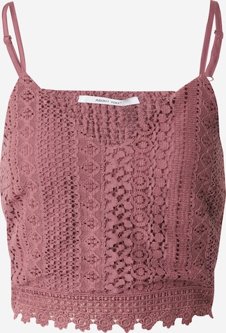 ABOUT YOU Toppi 'Salma' värissä vaaleanpunainen: etupuoli