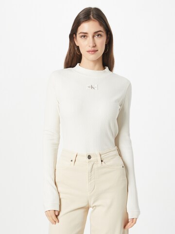 Calvin Klein Jeans Shirt in Beige: front