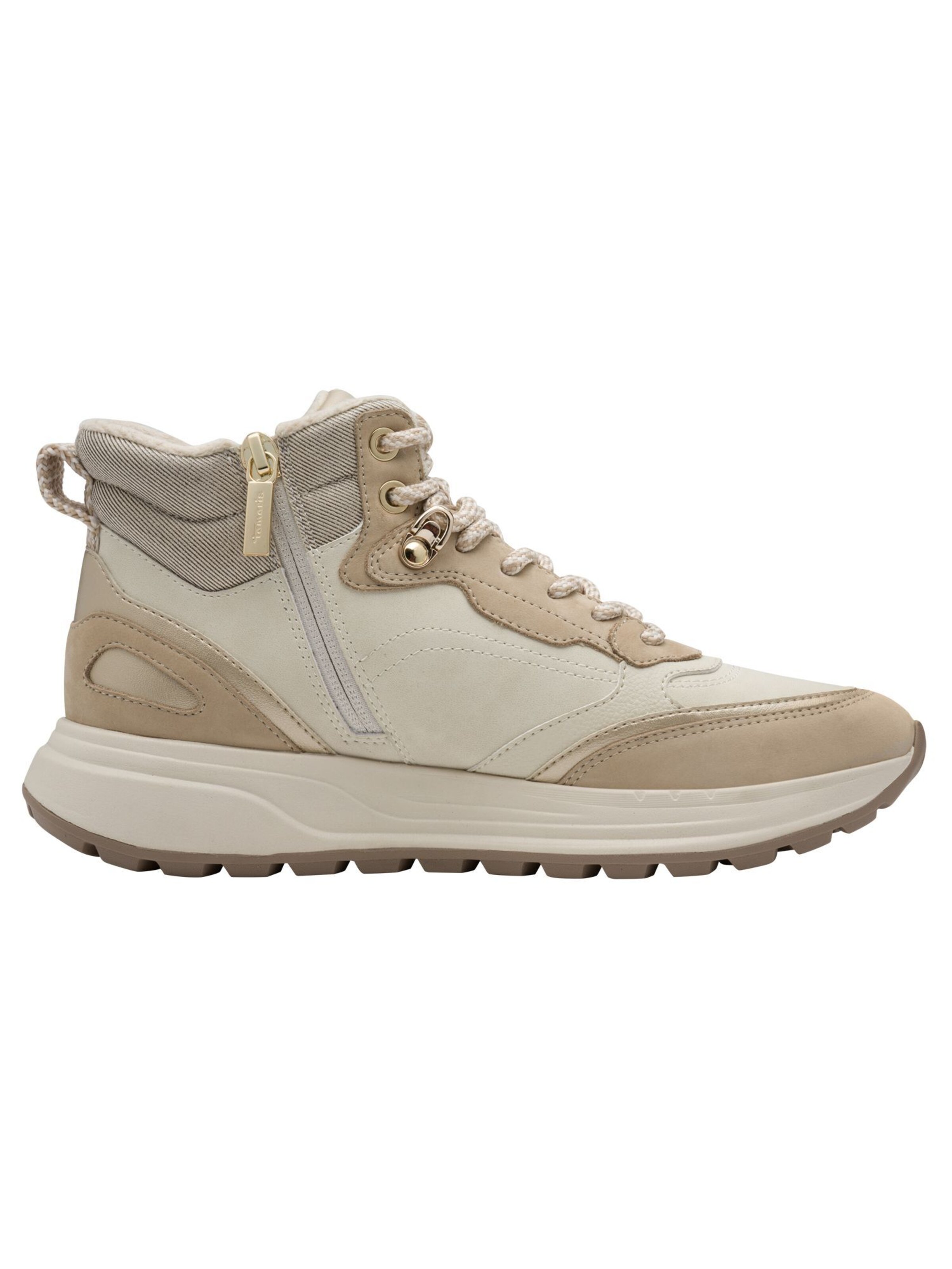 Tamaris Schnürstiefelette in Beige