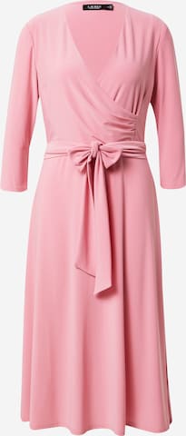 Abito da cocktail di Lauren Ralph Lauren in rosa: frontale