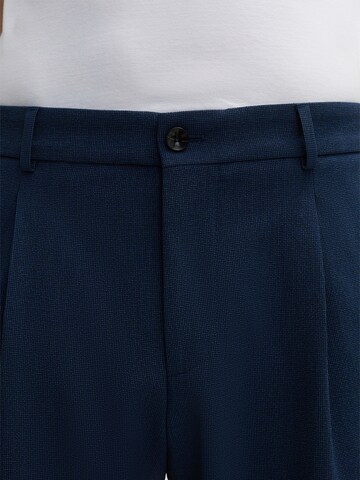 STRELLSON Regular Bandplooibroek 'Lois' in Blauw