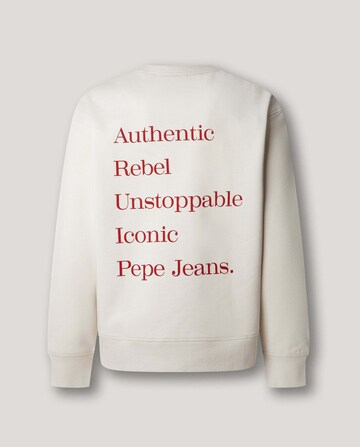 Sweat-shirt 'GARRET' Pepe Jeans en blanc