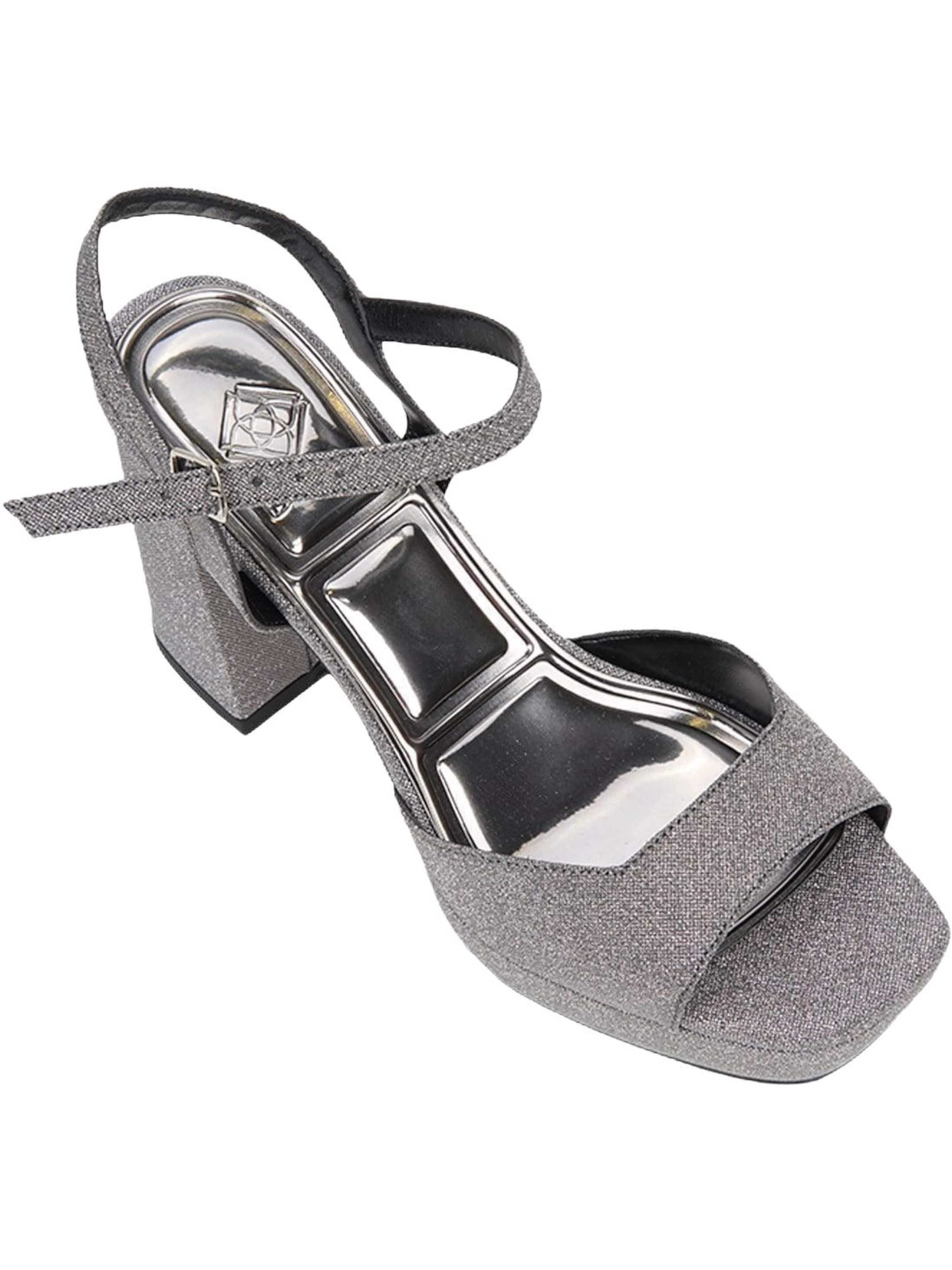 Desa Sandalen met riem 'Pumps' in Grijs