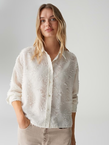 OPUS Blúzka 'Fenima' - Béžová: predná strana