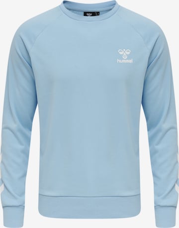 Hummel Sportsweatshirt in Blauw: voorkant