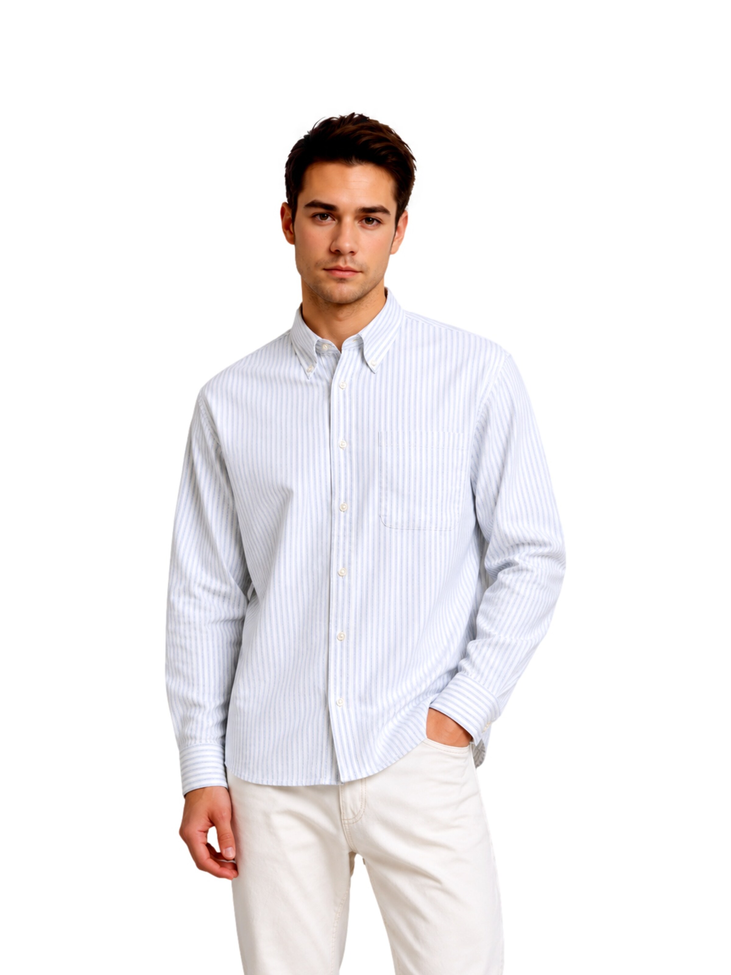 Regular fit Cămașă 'ONSOXFORD' de la Only & Sons pe alb: față