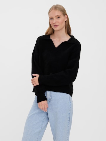 VERO MODA Sweater 'OLINA' in Black: front
