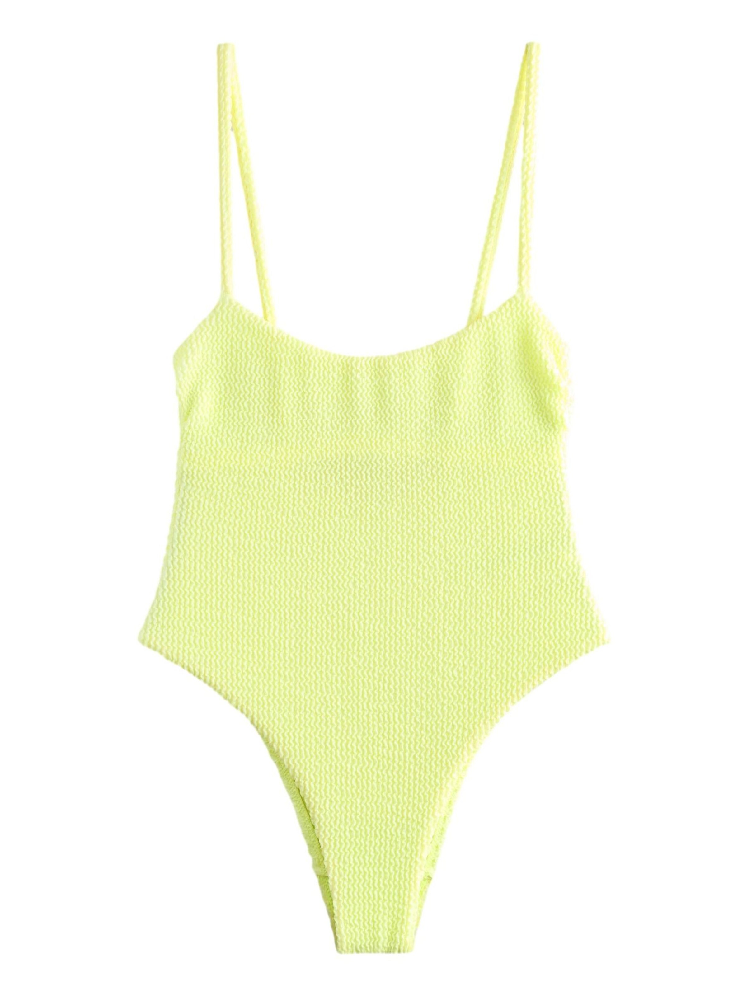self. Bustier Badpak in Geel: voorkant