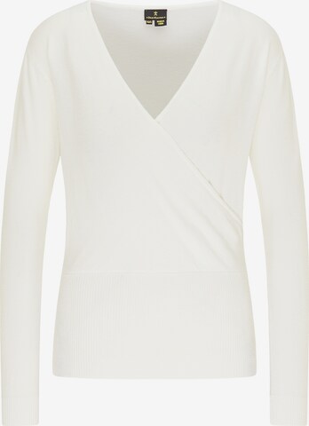 DreiMaster Klassik Sweater in White: front