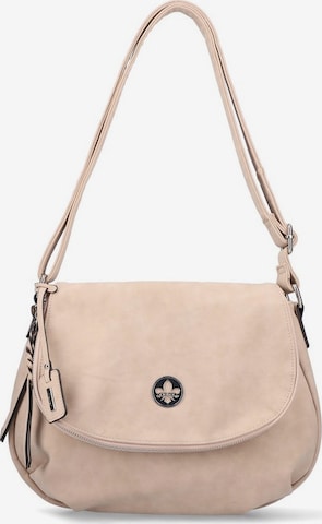 Rieker Crossbody Bag in Beige: front