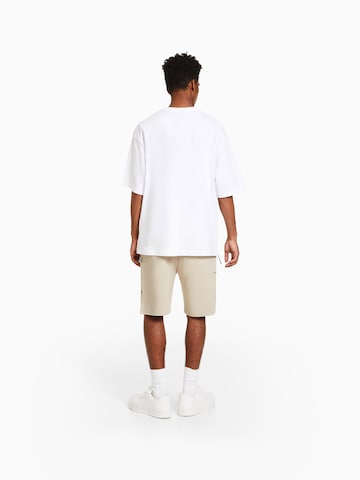 Regular Pantaloni cu buzunare de la Bershka pe bej