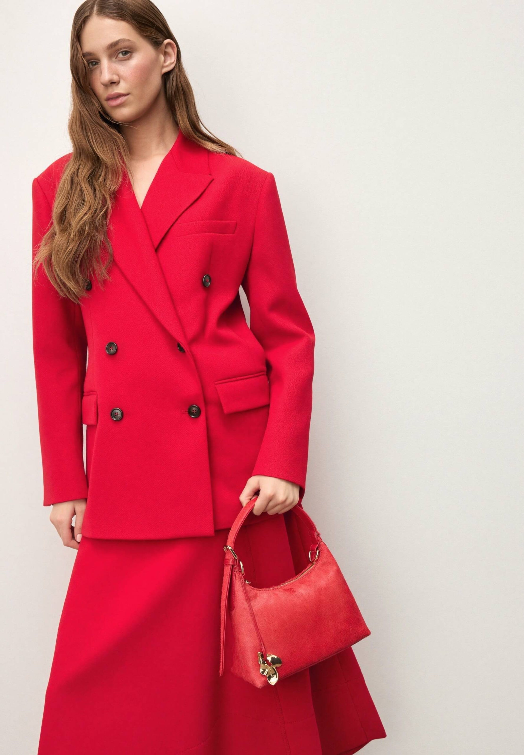 Sac bandoulière Kazar en rouge : devant