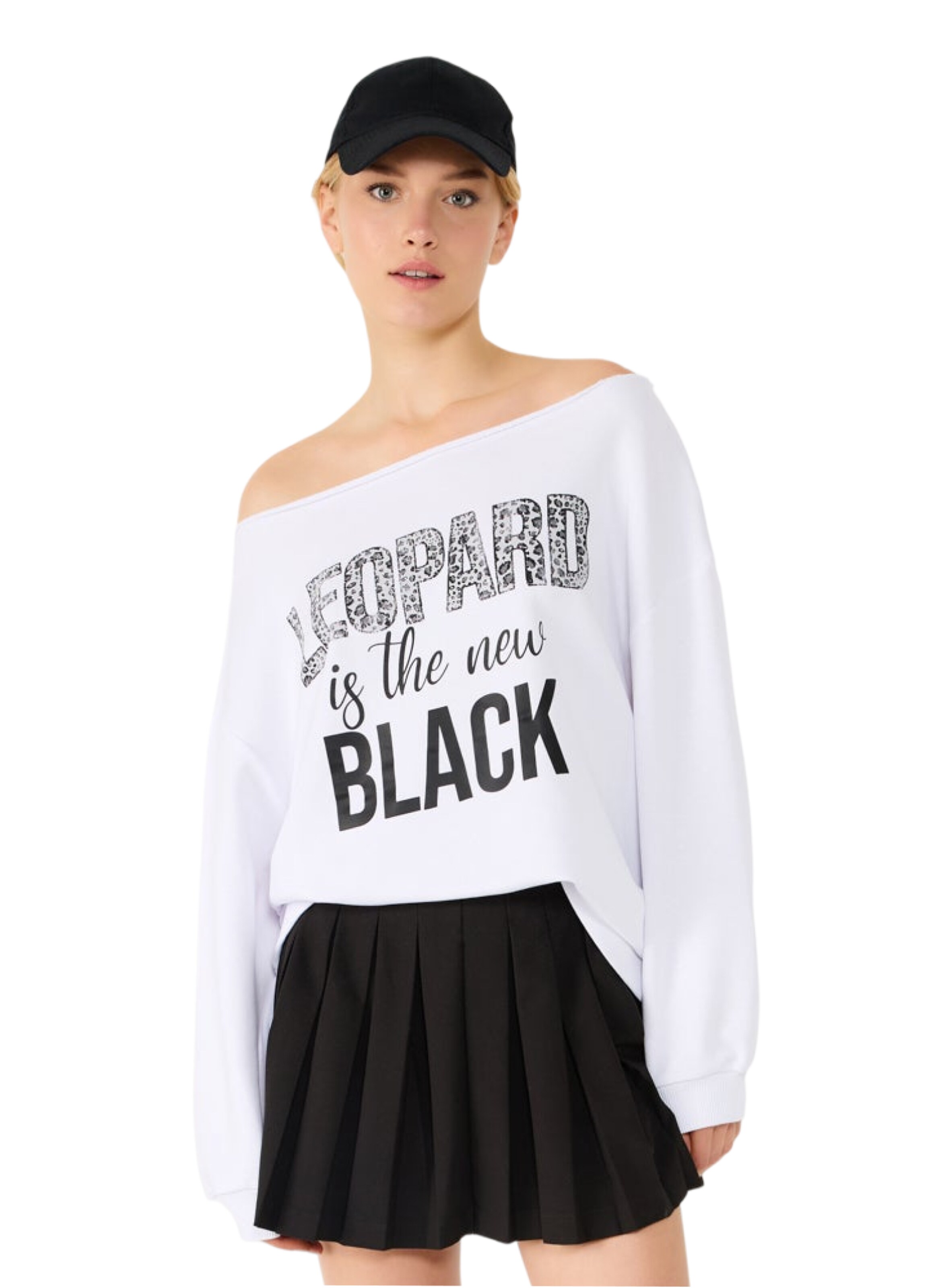 Pull-over No Matter What en blanc : devant