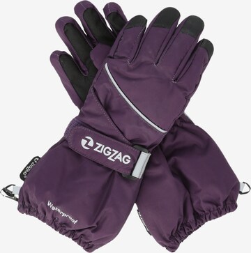 ZigZag Gloves 'Kempston' in Purple