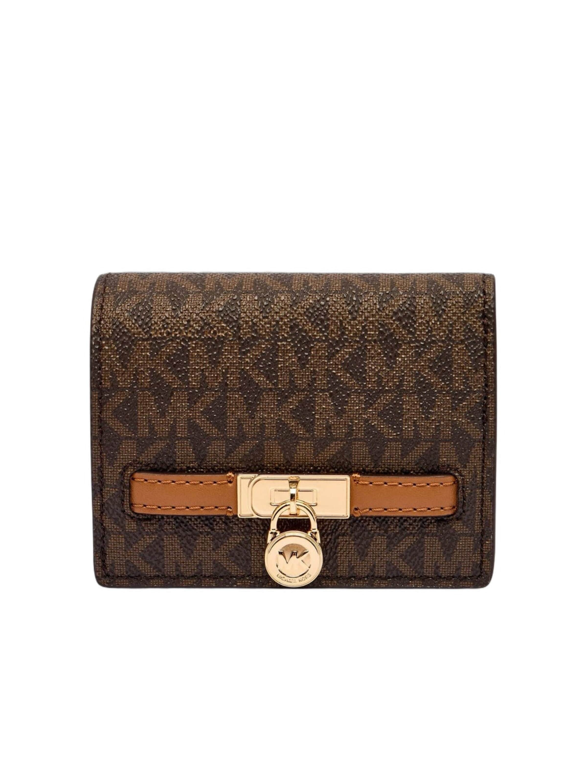 MICHAEL Michael Kors Tegnebog 'Hamilton Moderne' i brun: forside