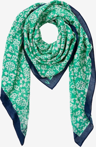 CAMEL ACTIVE Schal aus reiner Baumwolle in Grün: Vorderseite