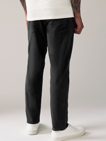 Next Slimfit Chino hlače | črna barva