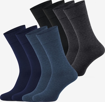 Nur Die Sokken ' Bambus Komfortbund ' in Blauw: voorkant