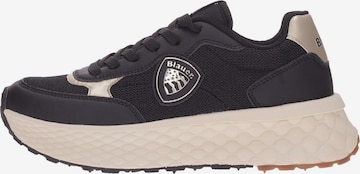 Sneaker bassa di Blauer.USA in nero: frontale