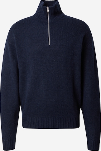 JACK & JONES Sweter 'OLLIE' w kolorze niebieski: przód