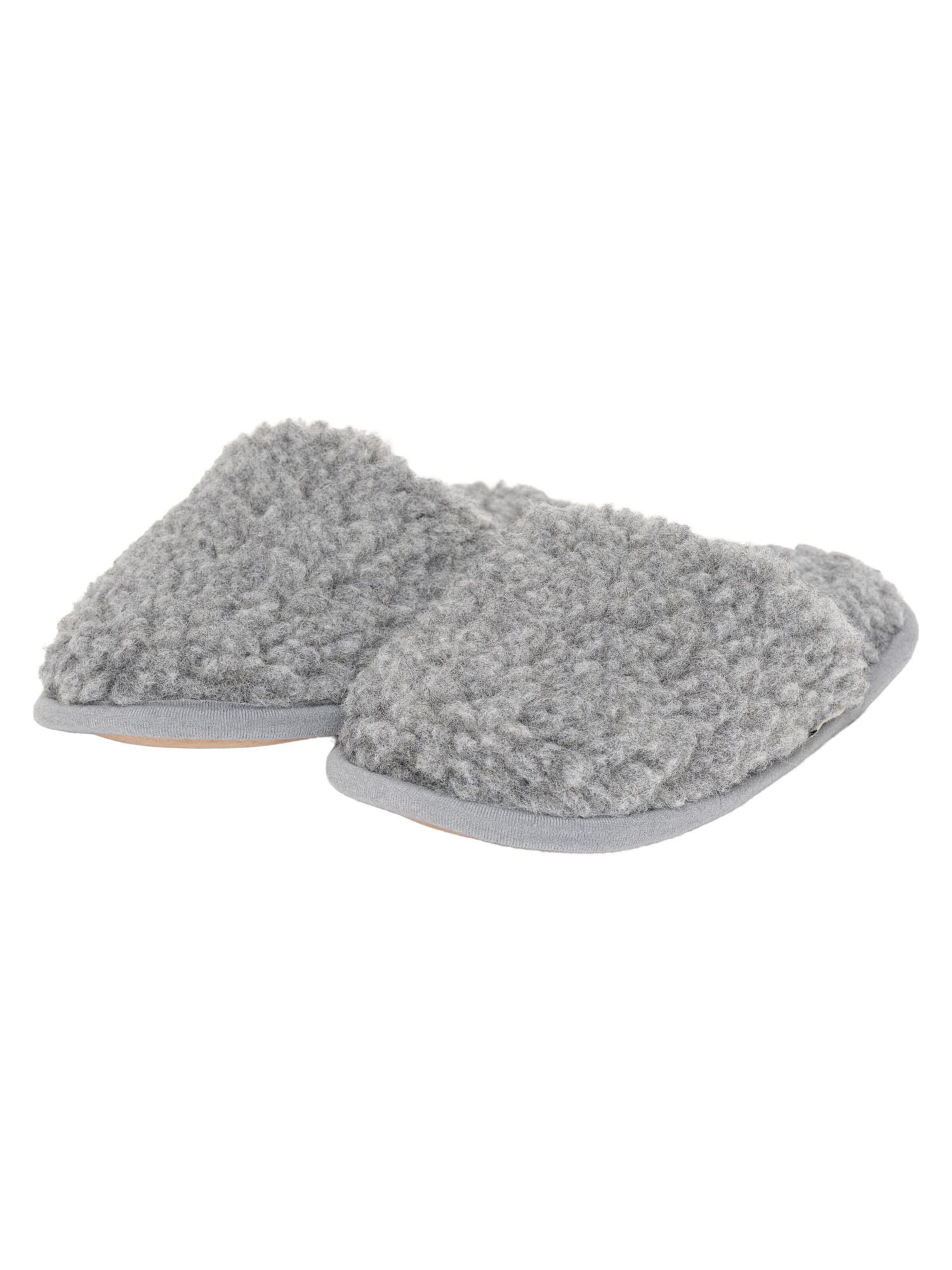 Gottstein Huisschoenen 'Curly Wool' in Grijs
