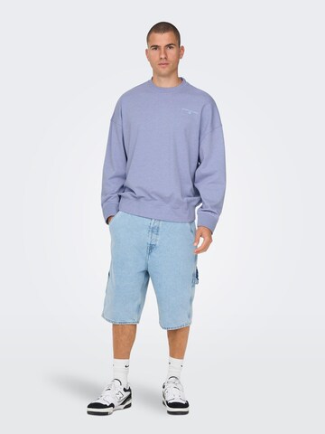 Only & Sons Sweatshirt 'Layne' in Purple