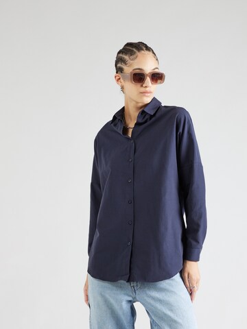 Happiness İstanbul Bluse in Blau: Vorderseite