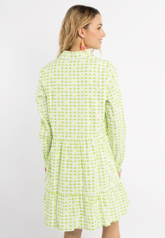 IZIA Платье-рубашка в Зеленый