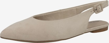 TAMARIS Ballet Flats with Strap in Beige: front