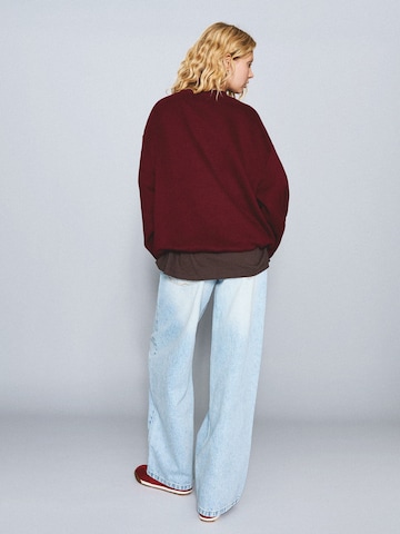 Bershka Mikina – červená