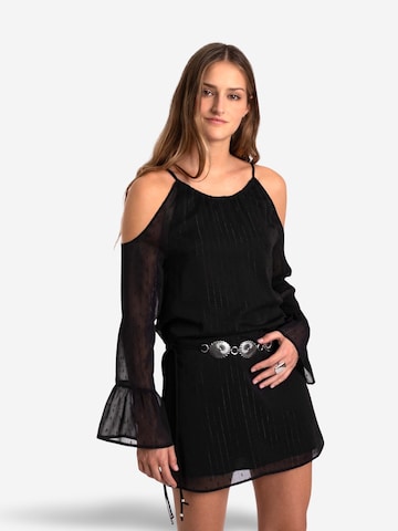 THE-ARE Dress in Black: front