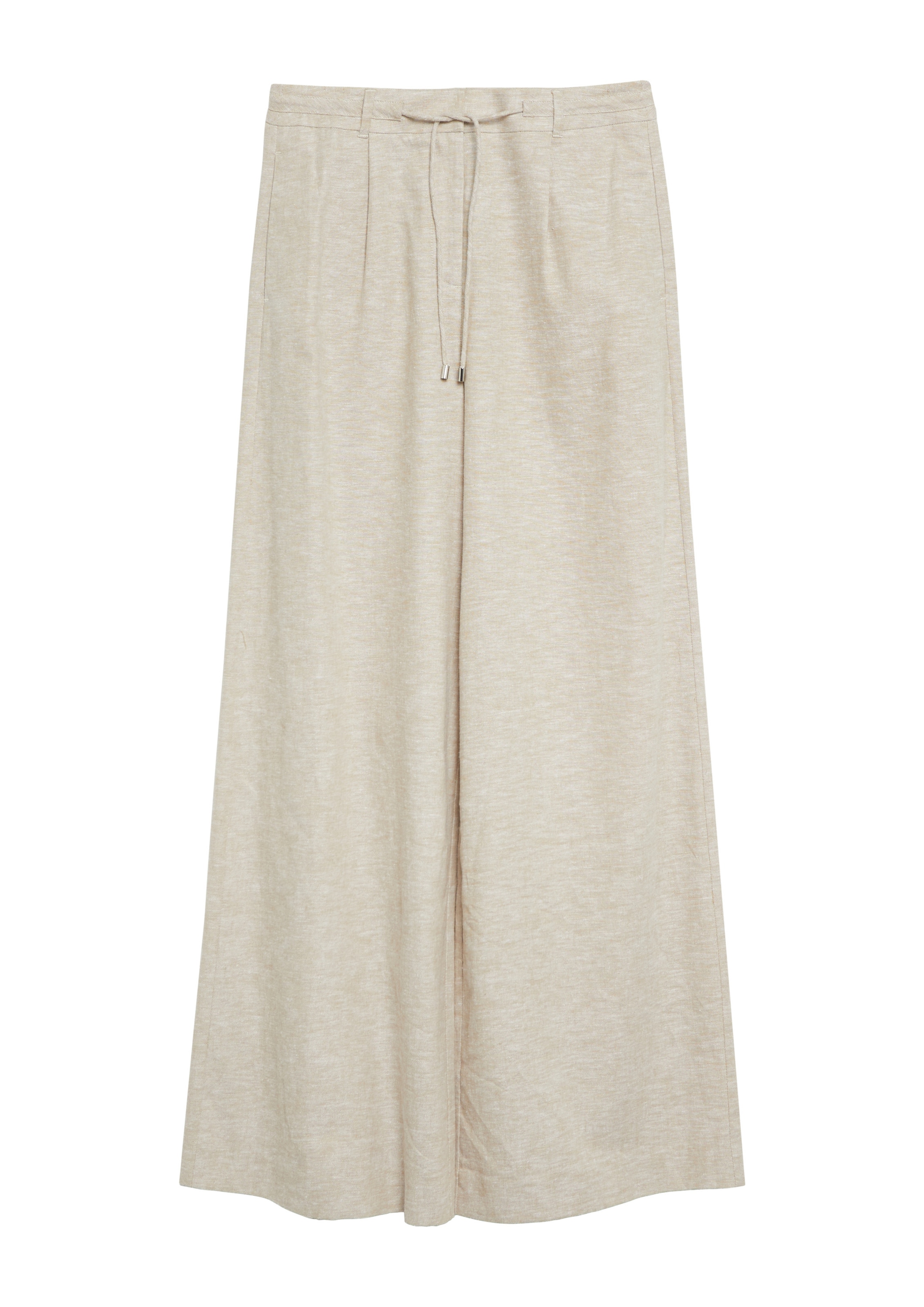 Wide Leg Pantalon à pince COMMA en beige : devant