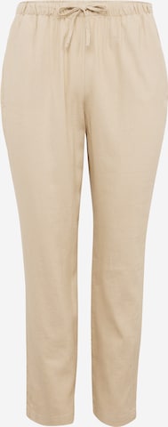 Loosefit Pantaloni 'CARCARO' di ONLY Carmakoma in beige: frontale