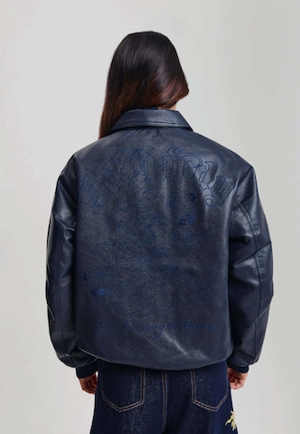 Ed Hardy Přechodná bunda – modrá: zadní strana