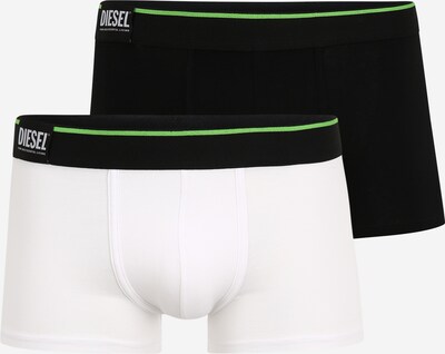 DIESEL Boxershorts 'Damien' i ljusgrön / svart / vit, Produktvy