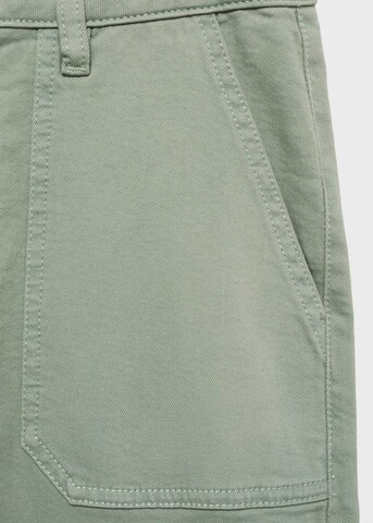 MANGO TEEN Wide leg Jeans 'Utility3' in Green