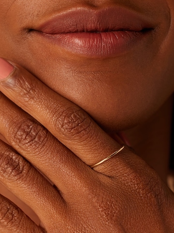 Lucardi Ring in Goud: voorkant