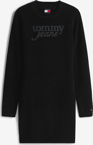 Tommy JeansPletena haljina - crna boja: prednji dio