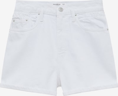 Pull&Bear Shorts in white denim, Produktansicht