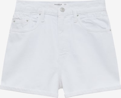 Pull&Bear Jean en blanc denim, Vue avec produit