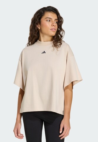 ADIDAS SPORTSWEAR Functioneel shirt 'Studio' in Beige