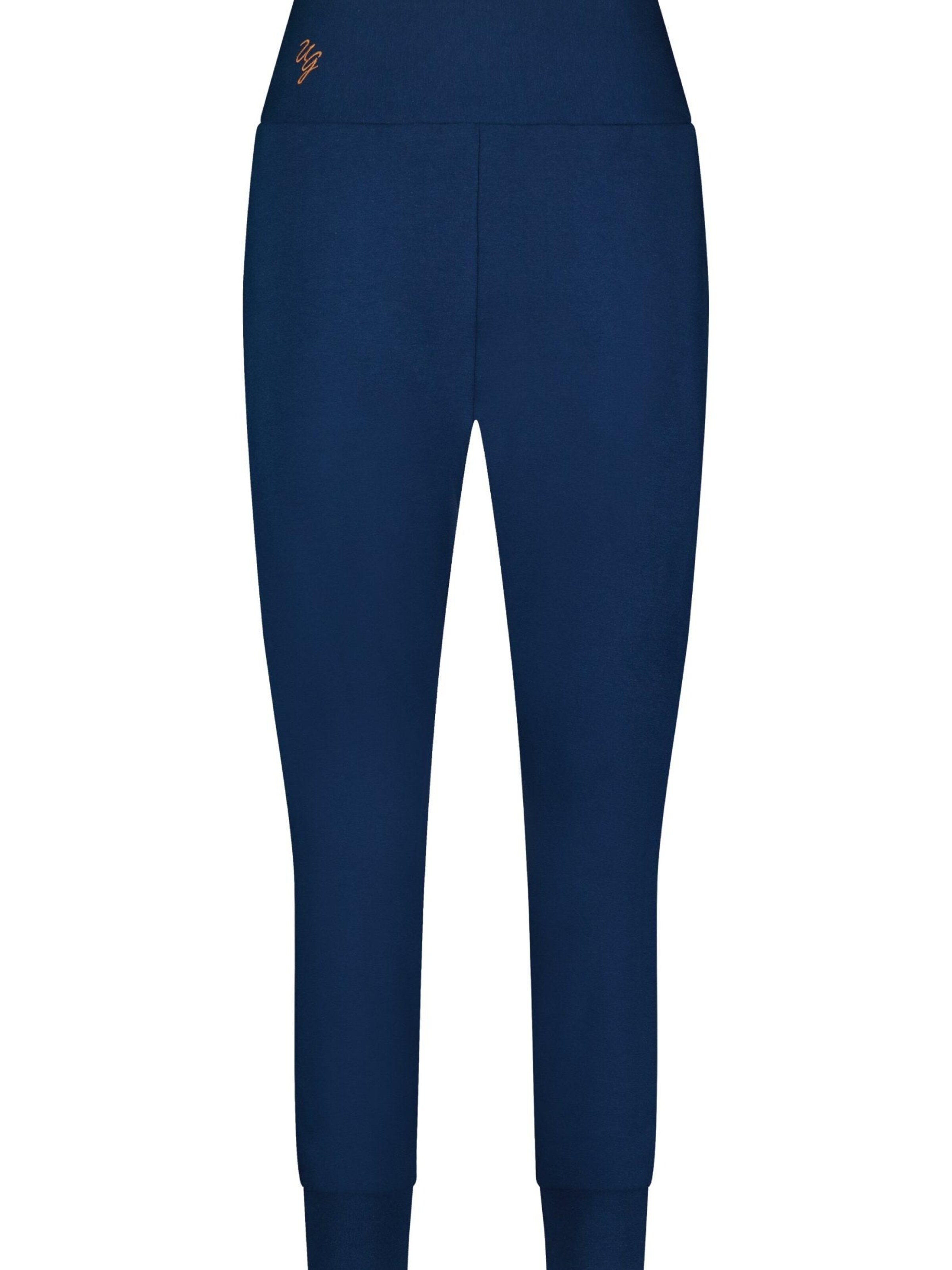 Urban Goddess Yoga & Activewear Tapered Workout Pants 'Bhumi' in Blue: front