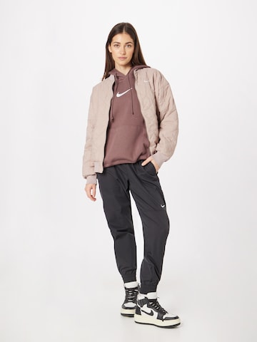 Nike Sportswear Přechodná bunda – šedá