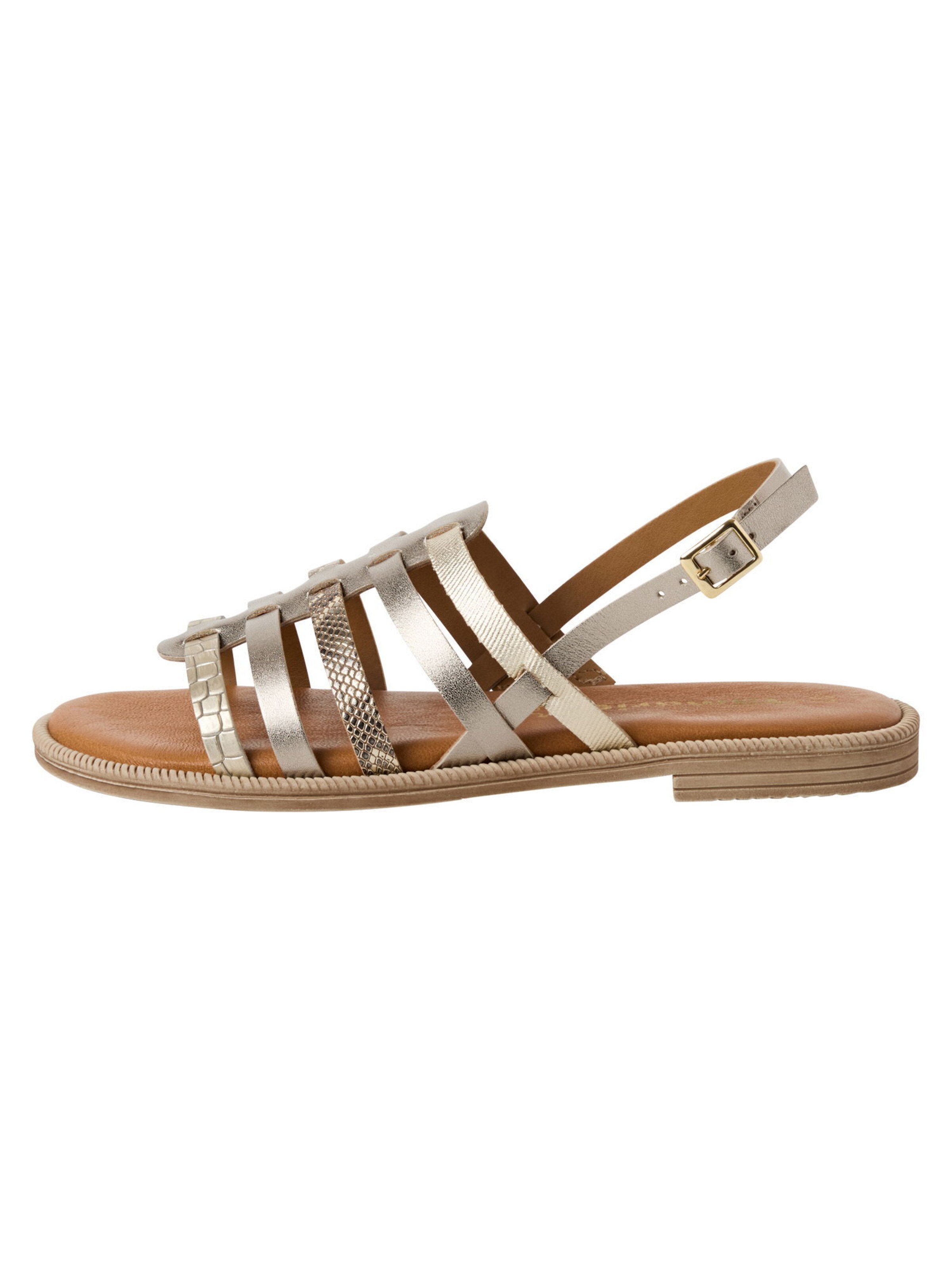 Sandales Tamaris en or